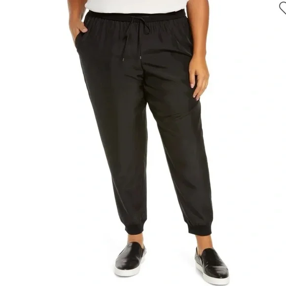 Eileen fisher silk joggers, Large, NWTGS